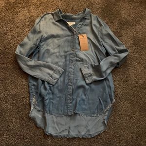 Lightweight Denim Button-Up